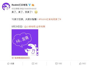 紅米70寸巨屏電視震撼發布，信息技術咨詢服務引領智能家居新體驗